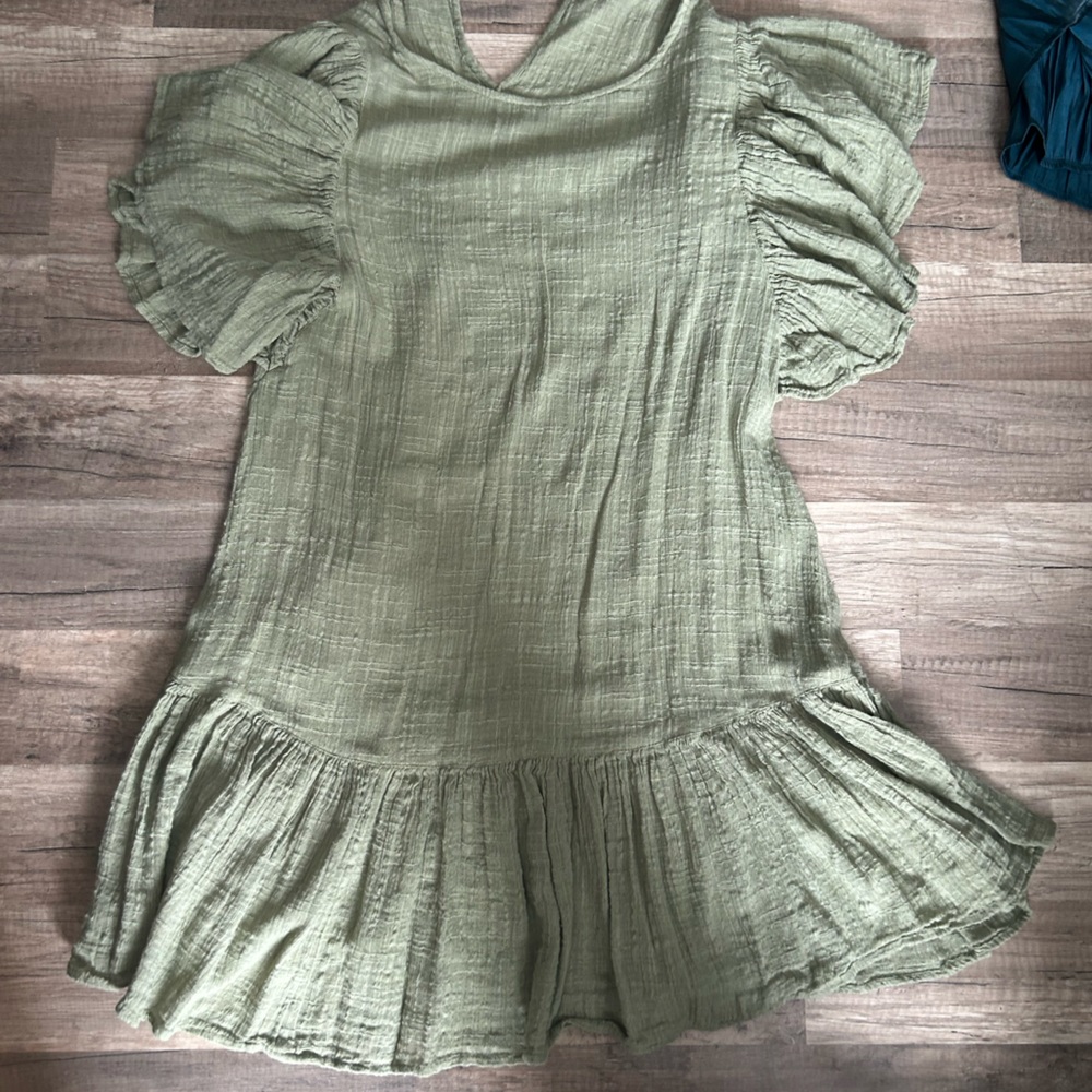 Green Zara dress